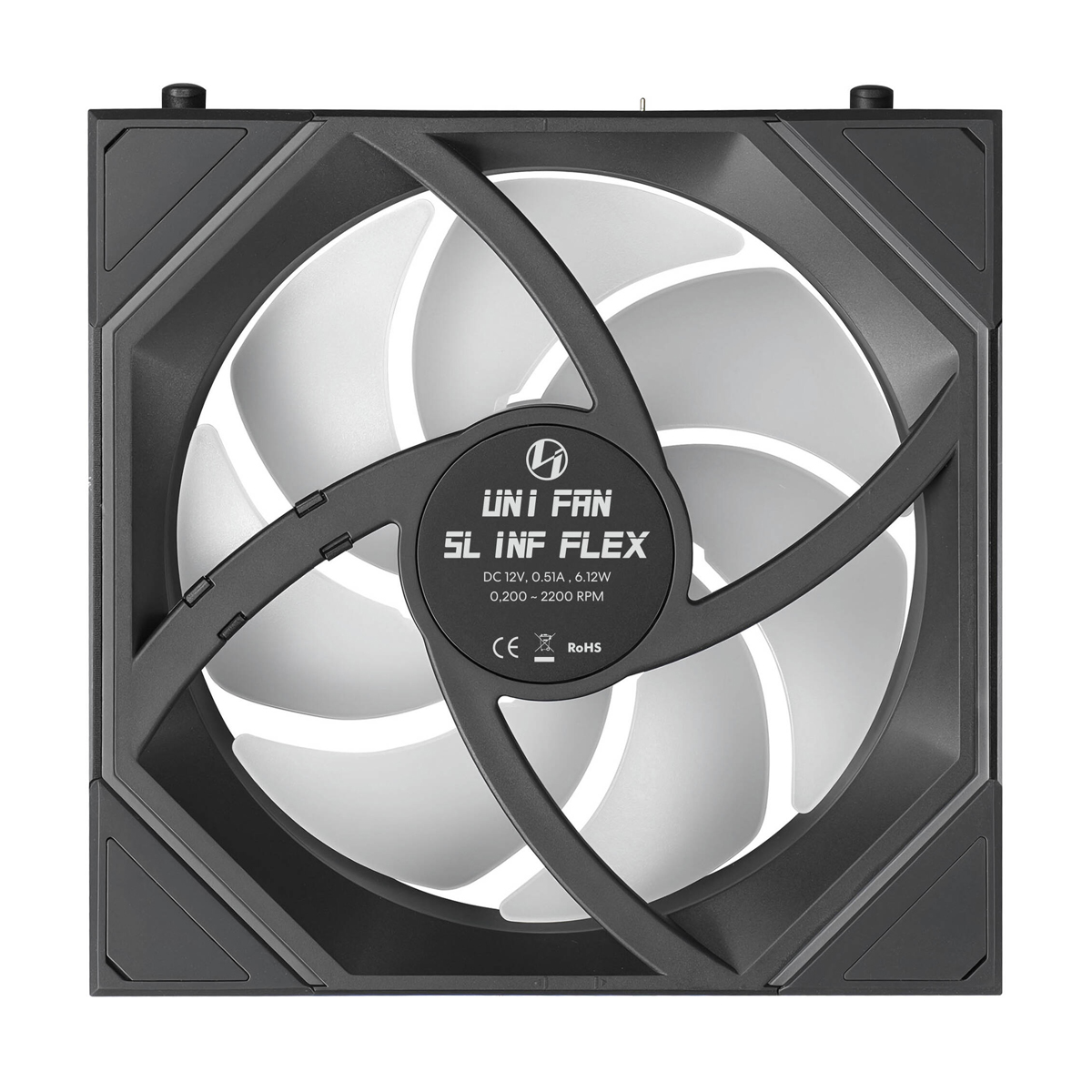 Lian Li UNI FAN SL-INF 120 FLEX Wireless ARGB 3er-Pack schwarz | Gehäuselüfter Kühlung Produkt Bild 6