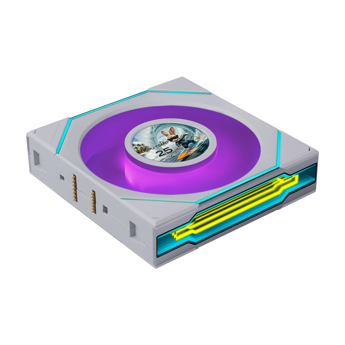 Lian Li UNI FAN SL-INF 120 FLEX LCD Wireless ARGB weiß | Gehäuselüfter