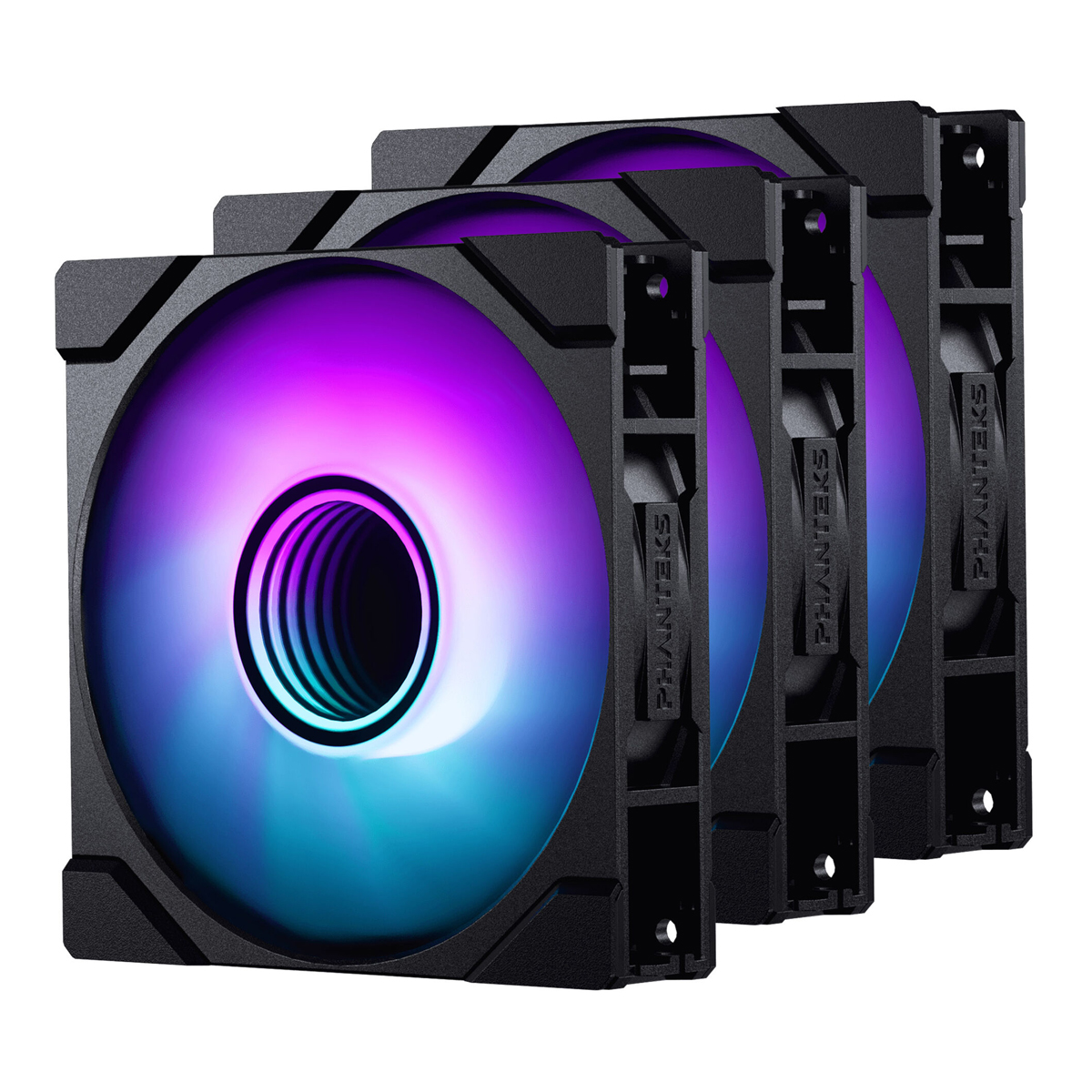 PHANTEKS M25-120 Gen2 PWM DRGB 3er-Pack schwarz | Gehäuselüfter