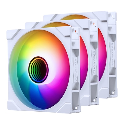 PHANTEKS M25-140 Gen2 PWM DRGB Reverse Blade 3er-Pack weiß | Gehäuselüfter