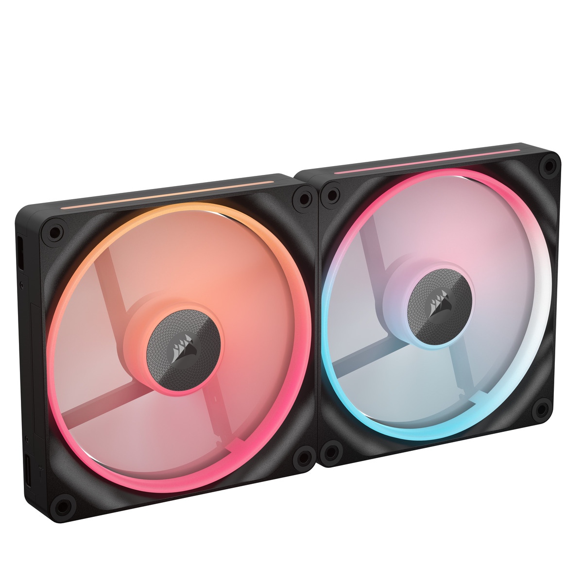 CORSAIR iCUE LINK LX140-R RGB 2er-Pack | Gehäuselüfter Kühlung Produkt Bild 2