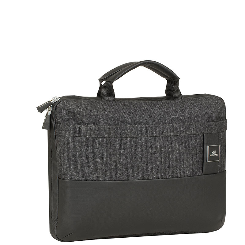 Rivacase Lantau Notebooktasche Toploader 13,3", schwarz meliert für Macbooks und Ultrabooks