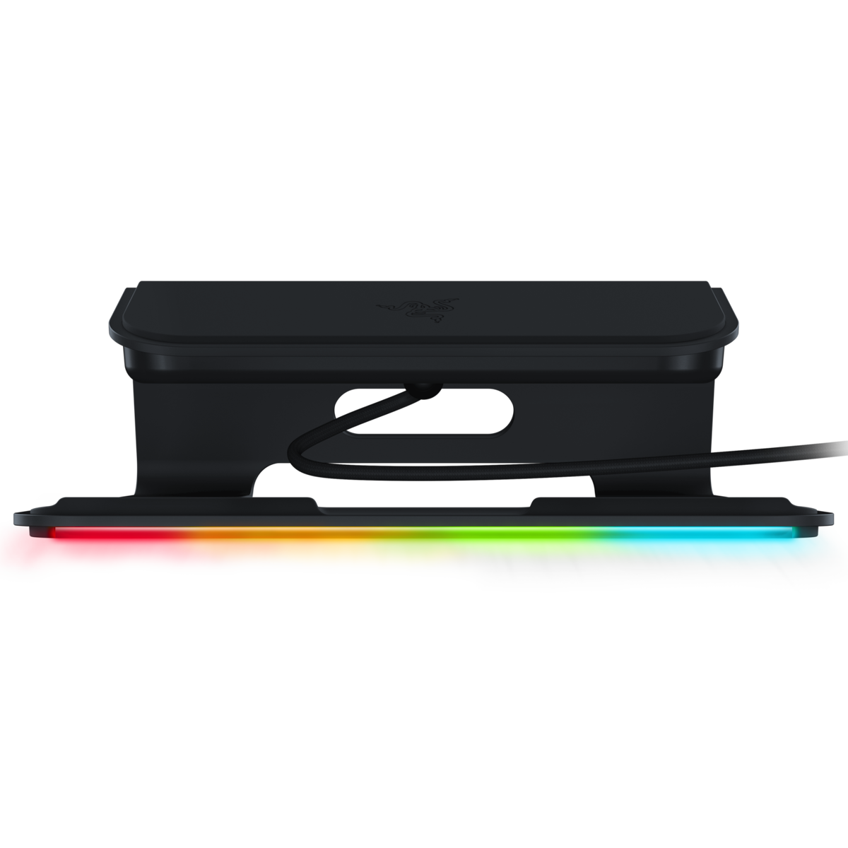 Gebraucht: Razer Laptop Stand Chroma Laptop-Ständer mit Razer RGB Chroma-Beleuchtung , USB 3.0-Hub mit 3 Anschlüssen und 18 Grad Neigungswinkel | B-