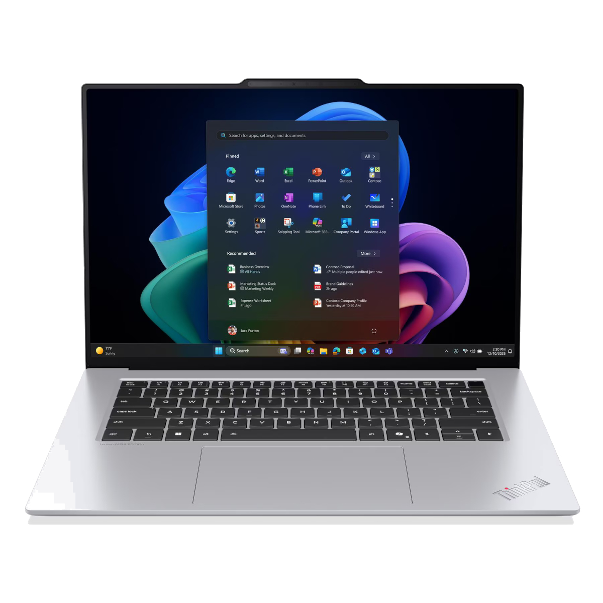 Lenovo ThinkPad X9-15 G1 Aura - 21Q6006AGE - 15,3" OLED, Intel® Core Ultra 7 258V, 32GB RAM, 1TB SSD, Windows 11 Pro