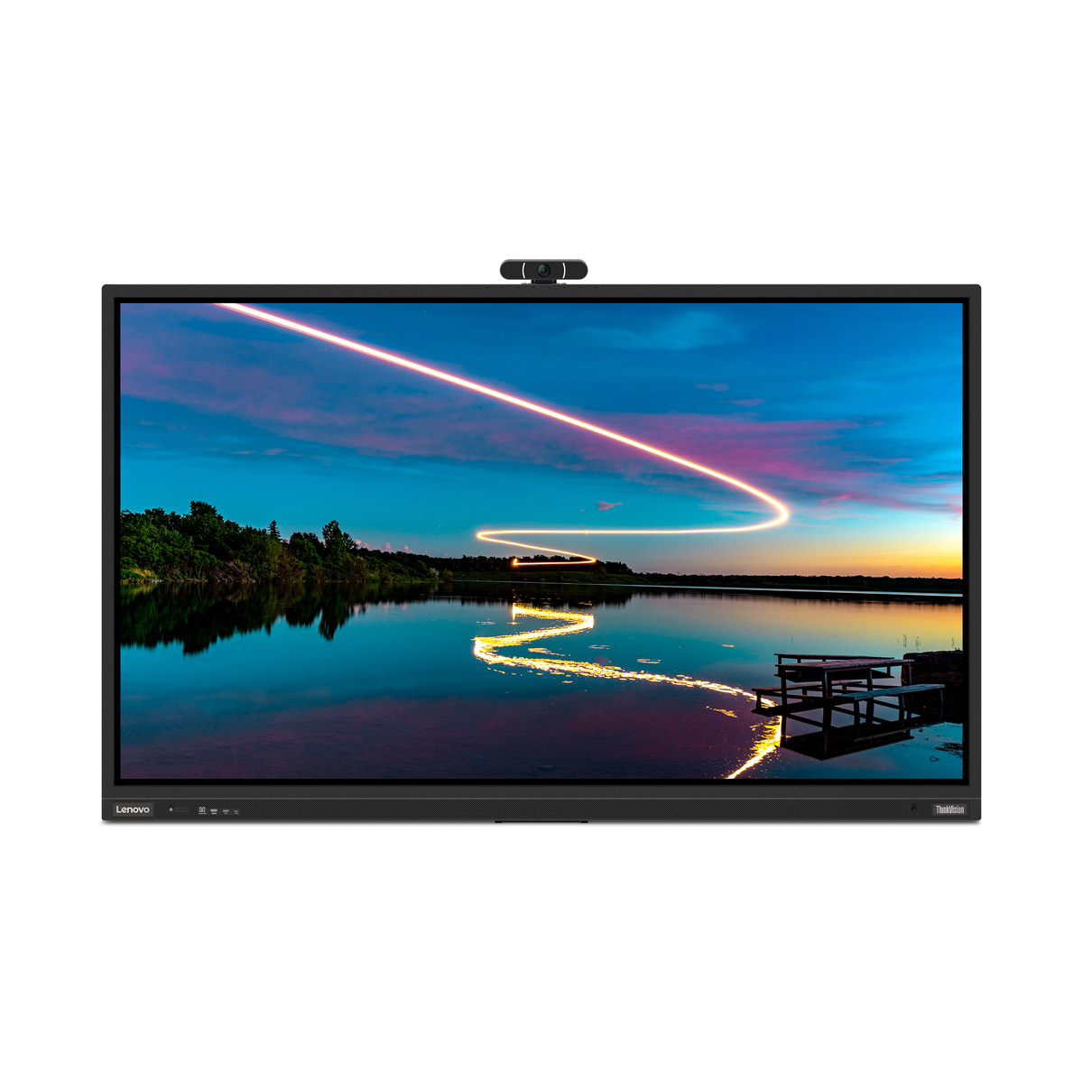 Lenovo ThinkVision T86 (mit Kamera) 86" 4K UHD VA Touch, 60HZ, 6.5ms, HDMI, DisplayPort, VGA, USB, USB-C, RJ45, Bluetooth