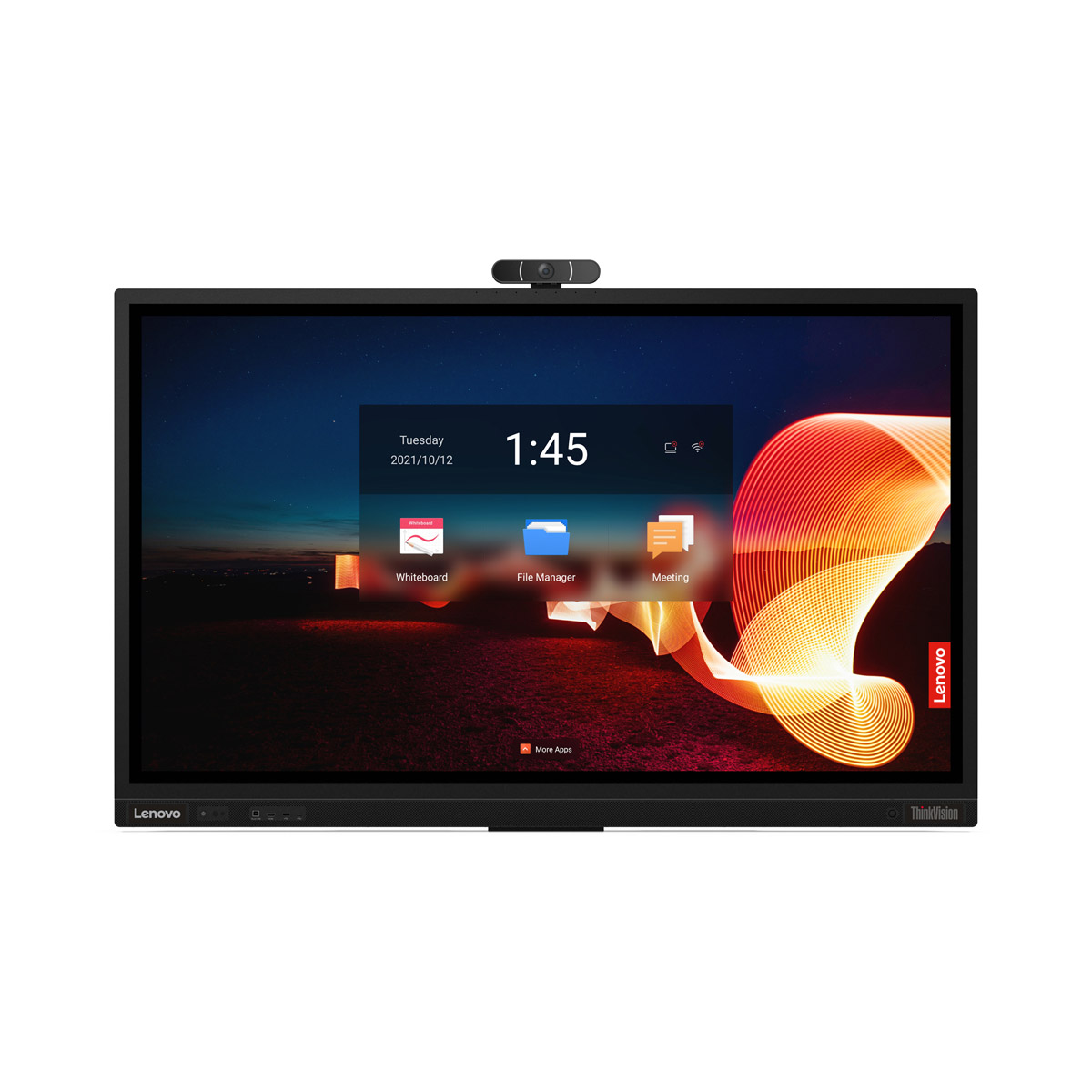 Lenovo ThinkVision T65 (mit Kamera)-LFD, Digital Sygnage Display 65" 4K UHD IPS, 60HZ, 8ms, HDMI, DisplayPort, VGA, USB, USB-C, RJ45, Bluetooth