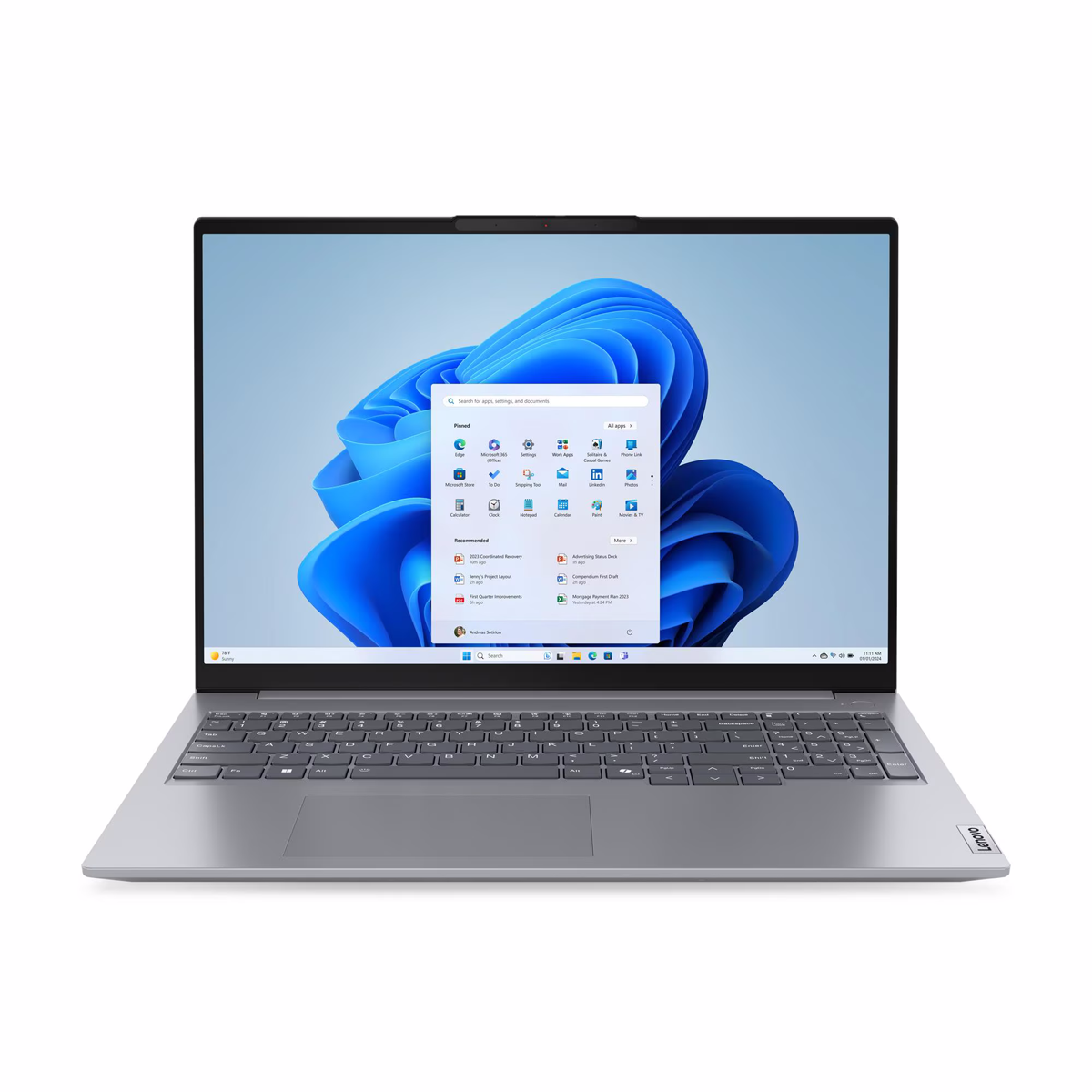Lenovo ThinkBook 16 Gen7 - 21MW00AYGE-CAMPUS 16" WUXGA, AMD Ryzen 5 - 7535HS, 32GB RAM, 1TB SSD, Windows 11 Pro, Campus ...