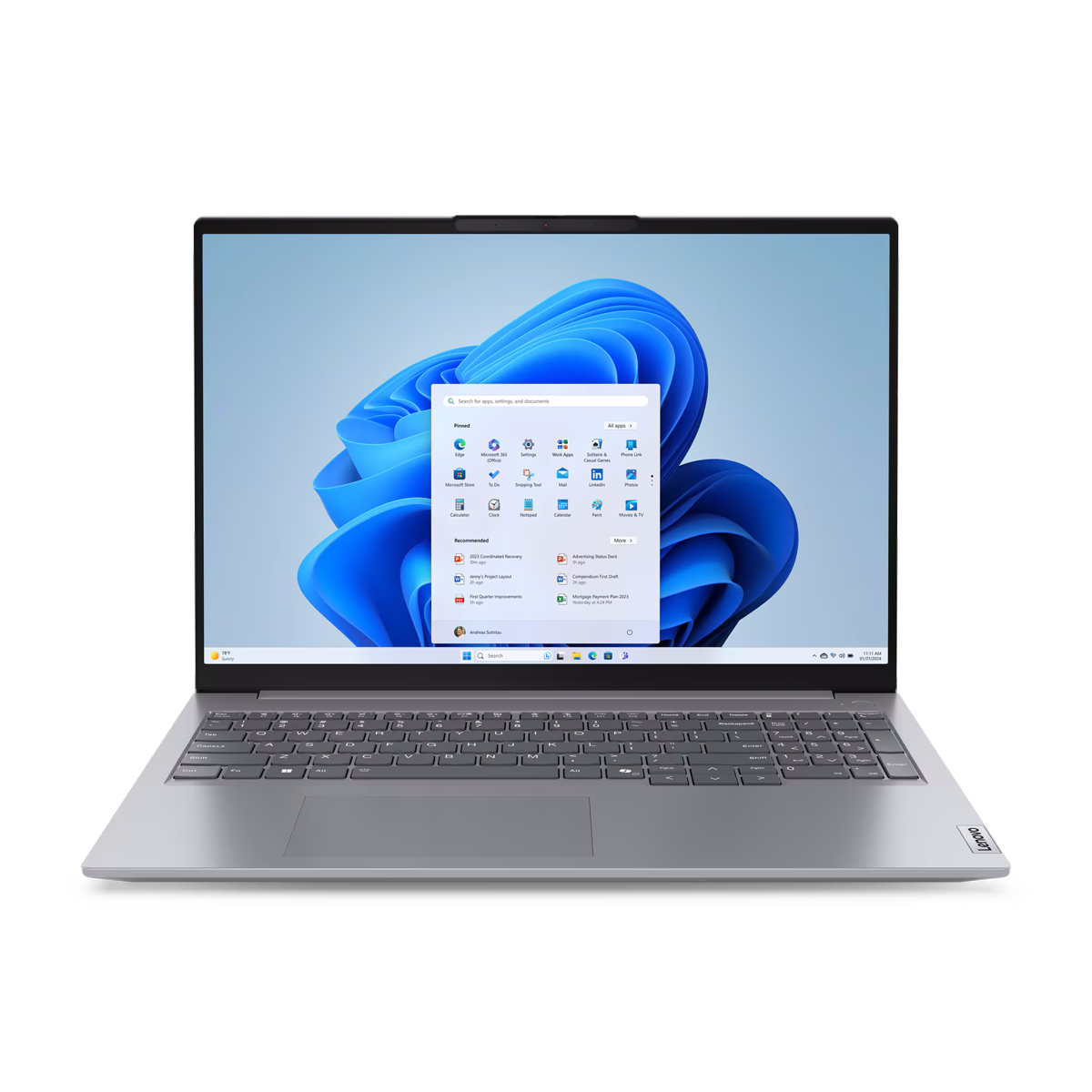 Lenovo ThinkBook 16 G7 21MW0063GE 16" WUXGA, AMD Ryzen™ 5 7535HS, 32GB RAM, 1TB SSD, Windows 11 Pro