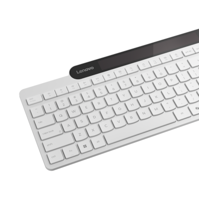 Lenovo Bluetooth-Tastatur mit Selbstladefunktion (weiß)