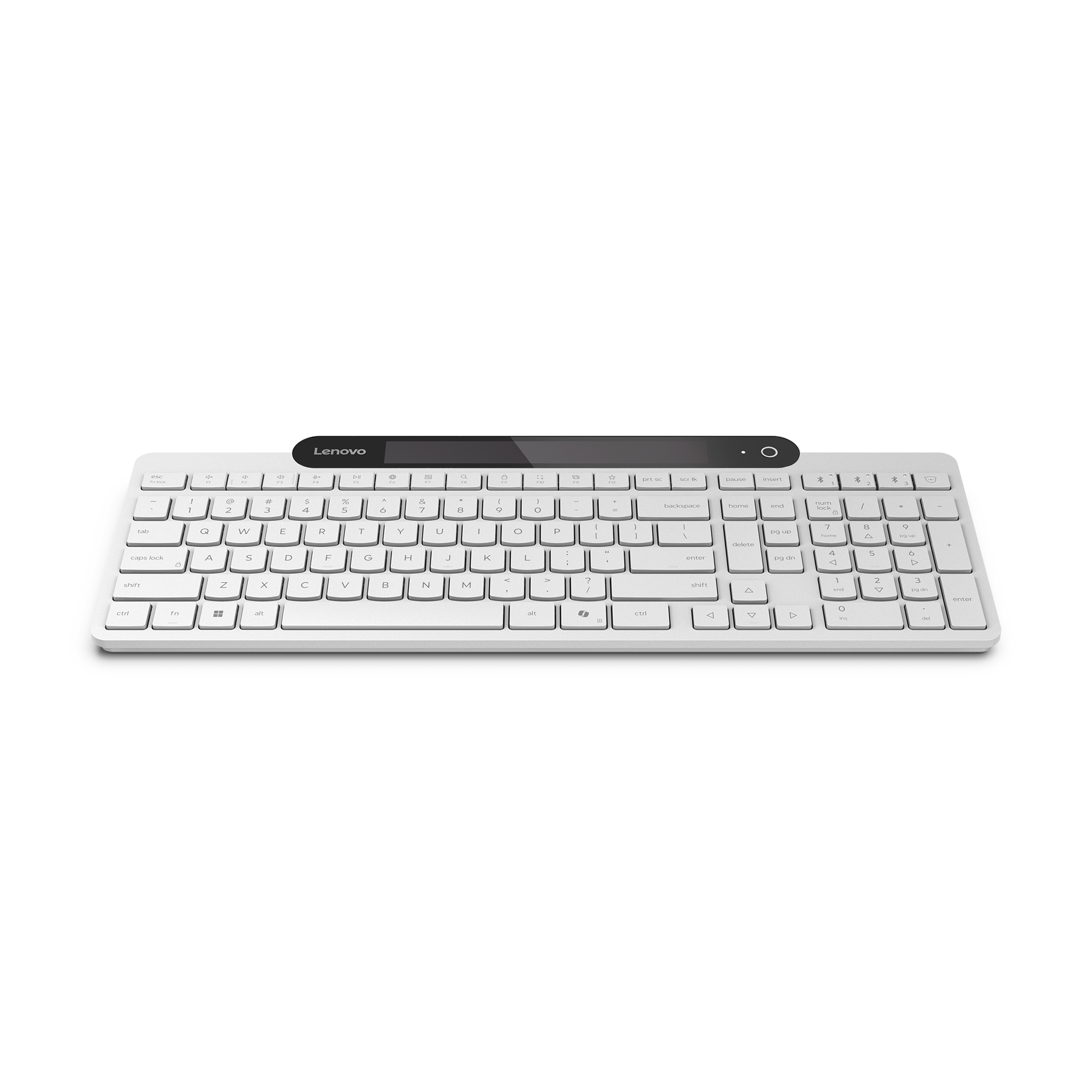 Lenovo Bluetooth-Tastatur mit Selbstladefunktion (weiß)