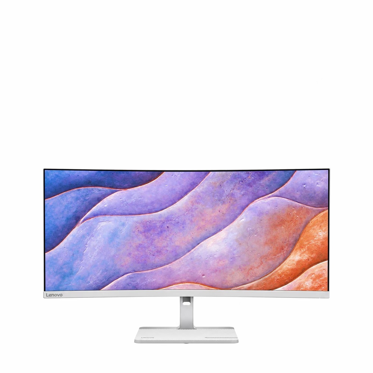 Lenovo L34W-4C Monitor Office Monitor 120Hz, Höhenverstellung 150mm, Weißes Modell (Cloud Grey)