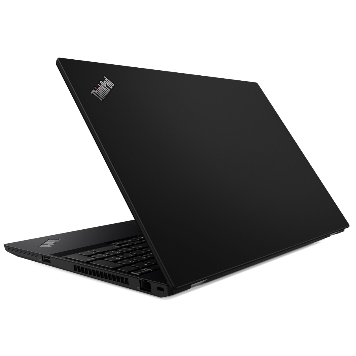 Zadnja stran črnega poslovnega prenosnika lenovo thinkpad t15 gen 1