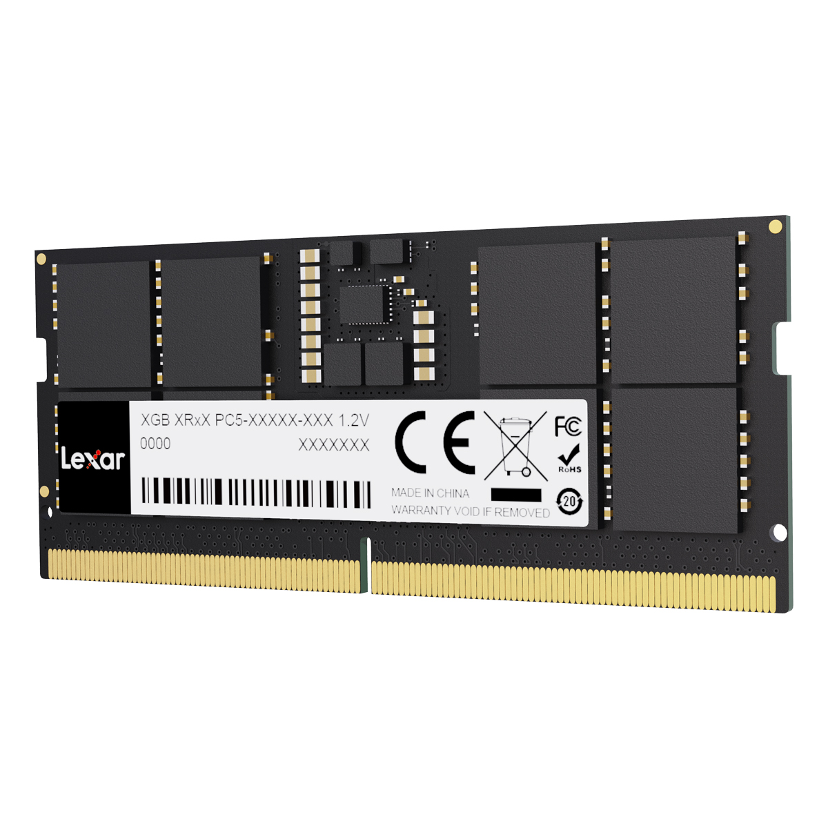 Lexar 8GB DDR5-4800 SODIMM Laptop RAM Arbeitsspeicher Produkt Bild 2