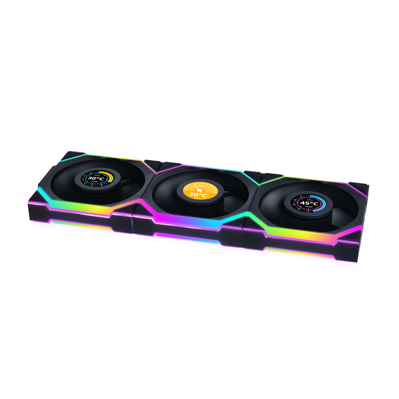 Lian Li UNI FAN SL Wireless LCD 120 ARGB Reverse Blade 3er-Pack | Gehäuselüfter