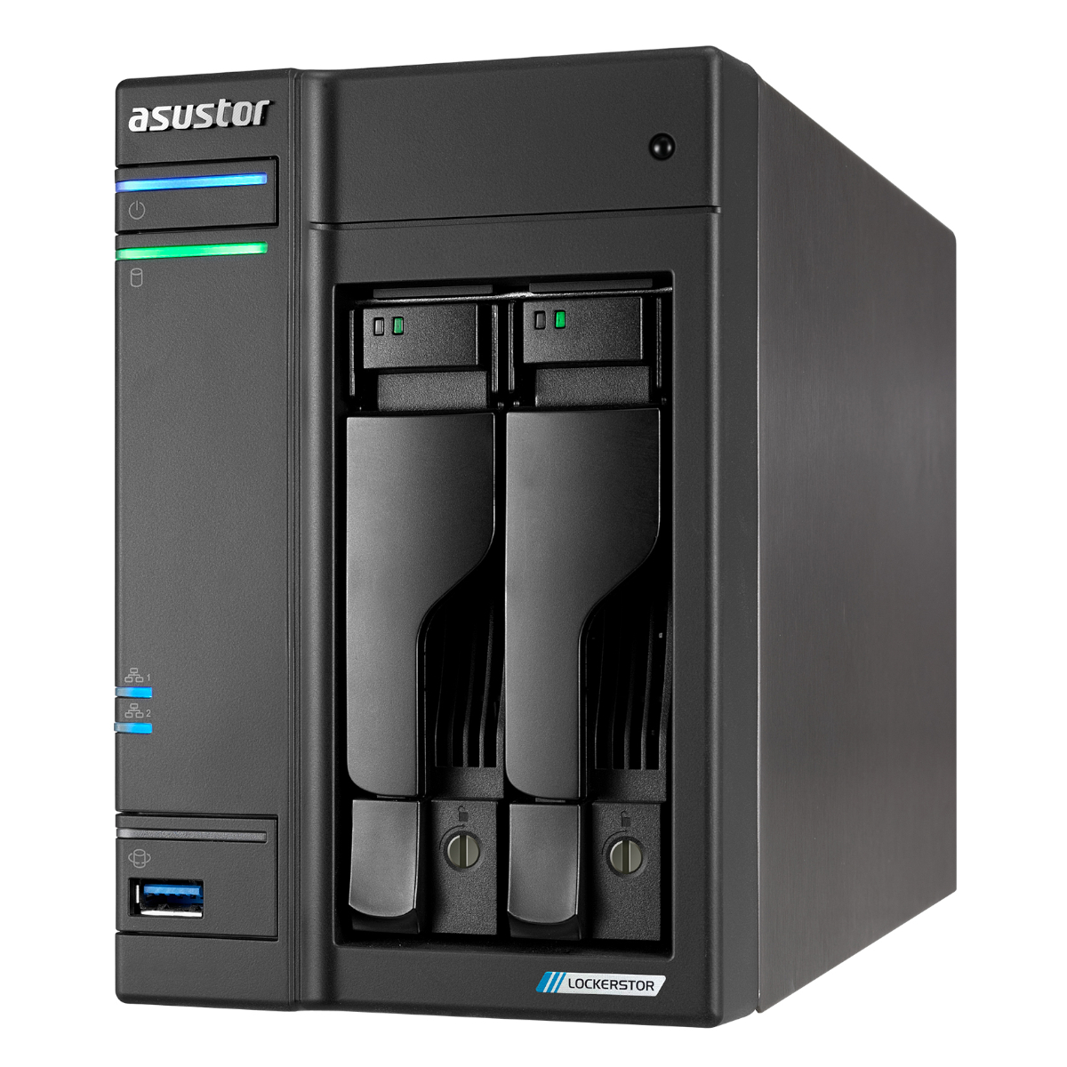 Asustor Lockerstor 2 Gen2 NAS 2-Bay Intel Celeron N5105, 4GB DDR4 RAM, 0/2 HDD/SSD