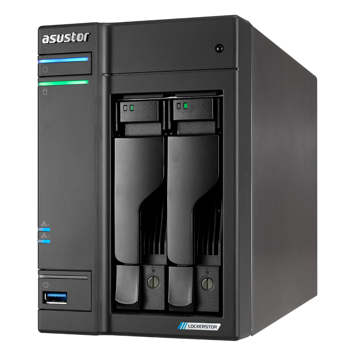 Asustor Lockerstor 2 Gen2+ NAS 2-Bay Intel Celeron N5105, 4GB DDR4 RAM, 0/2 HDD/SSD