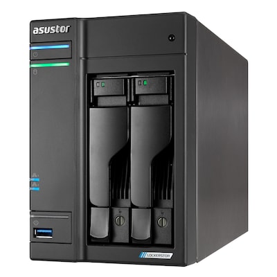 Asustor Lockerstor 2 Gen2+ NAS 2-Bay Intel Celeron N5105, 4GB DDR4 RAM, 0/2 HDD/SSD