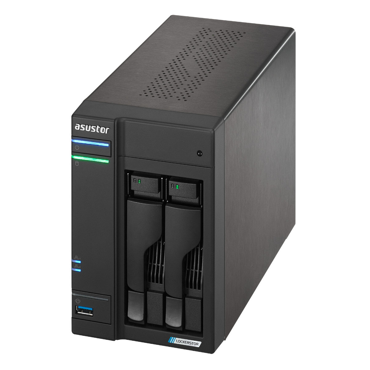 Asustor Lockerstor 2 Gen2 NAS 2-Bay Intel Celeron N5105, 4GB DDR4 RAM, 0/2 HDD/SSD NAS Produkt Bild 5