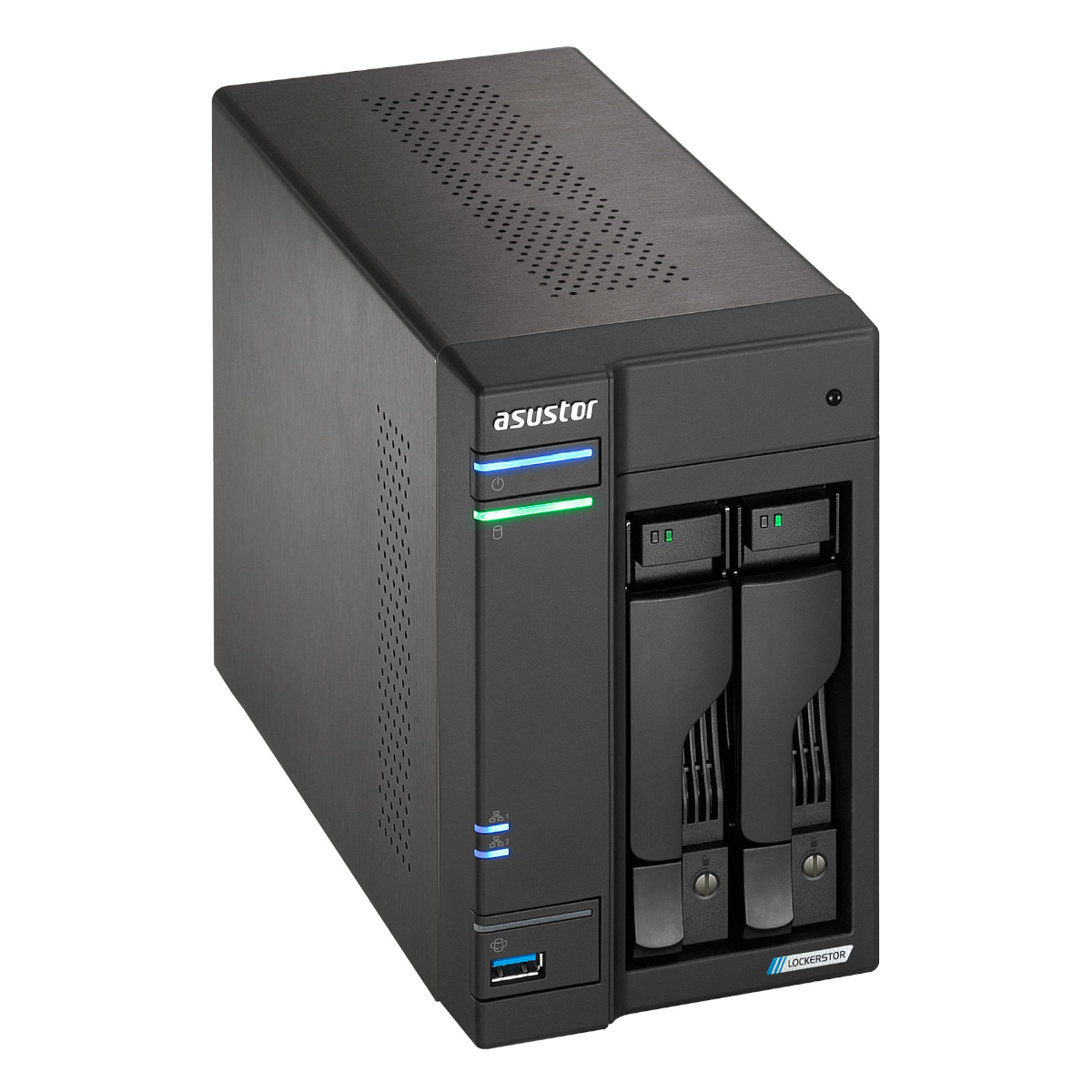 Asustor Lockerstor 2 Gen2 NAS 2-Bay Intel Celeron N5105, 4GB DDR4 RAM, 0/2 HDD/SSD NAS Produkt Bild 6