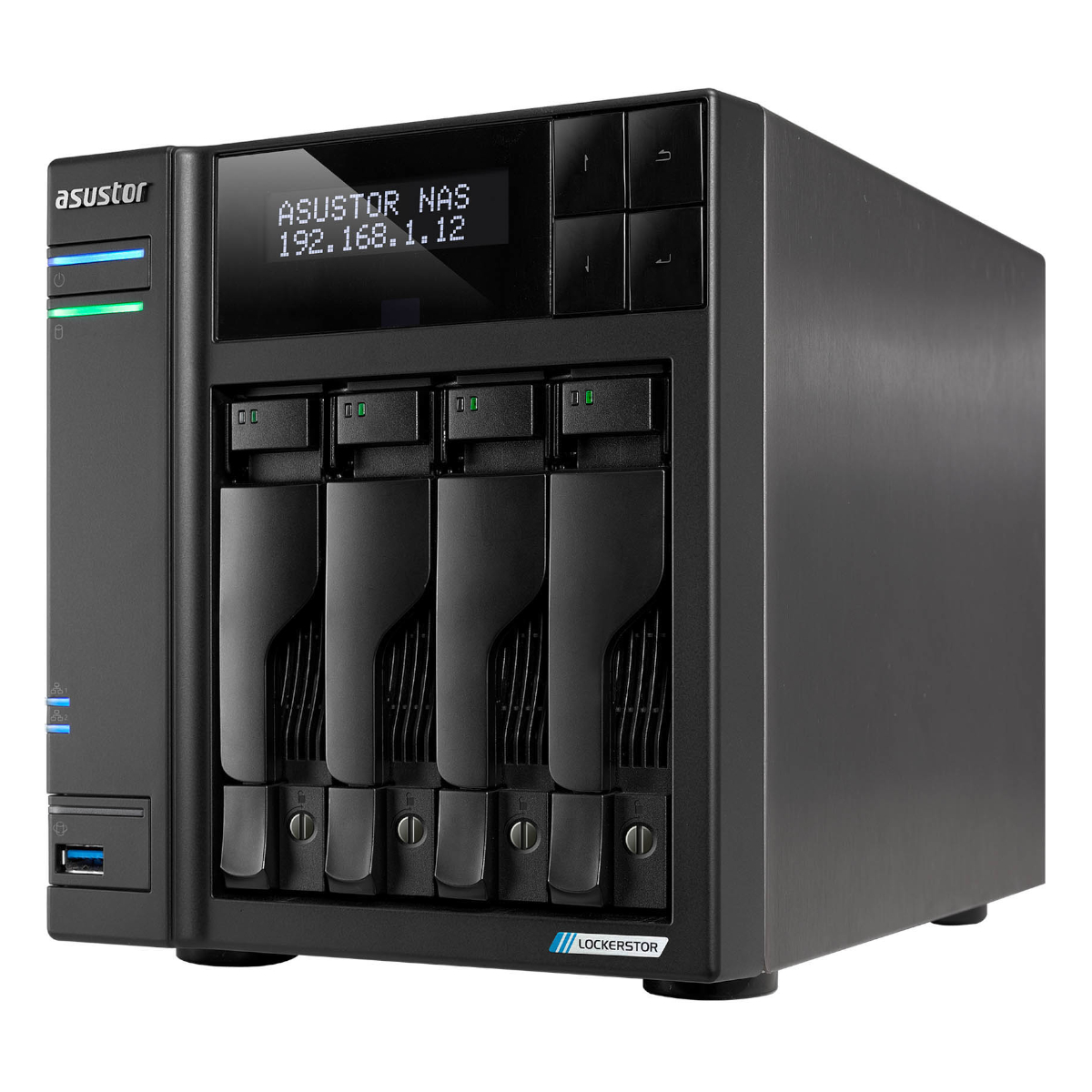 Asustor Lockerstor 4 Gen2+ NAS 4-Bay Intel Celeron N5105, 4GB DDR4 RAM, 0/4 HDD/SSD