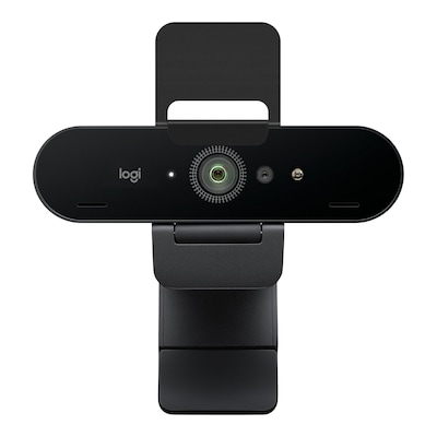Logitech Brio 4K Webcam, Live-Streaming-Kamera mit 4K Auflösung Zwei omnidirektionale integrierte Mikrofone, Plug-and-Pl...
