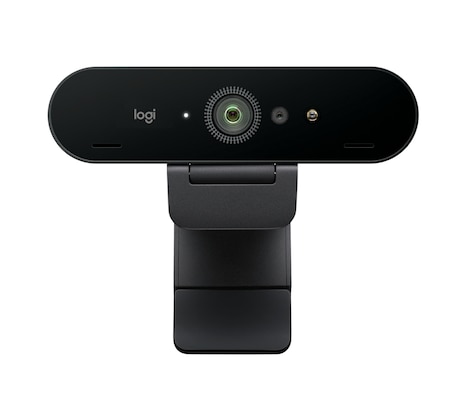 Logitech Brio 4K Ultra HD-Webcam Windows Hello-Unterstützung, Auflösung 4K/30 fps (bis zu 4096 x 2160 Pixel), Abdeckblen...