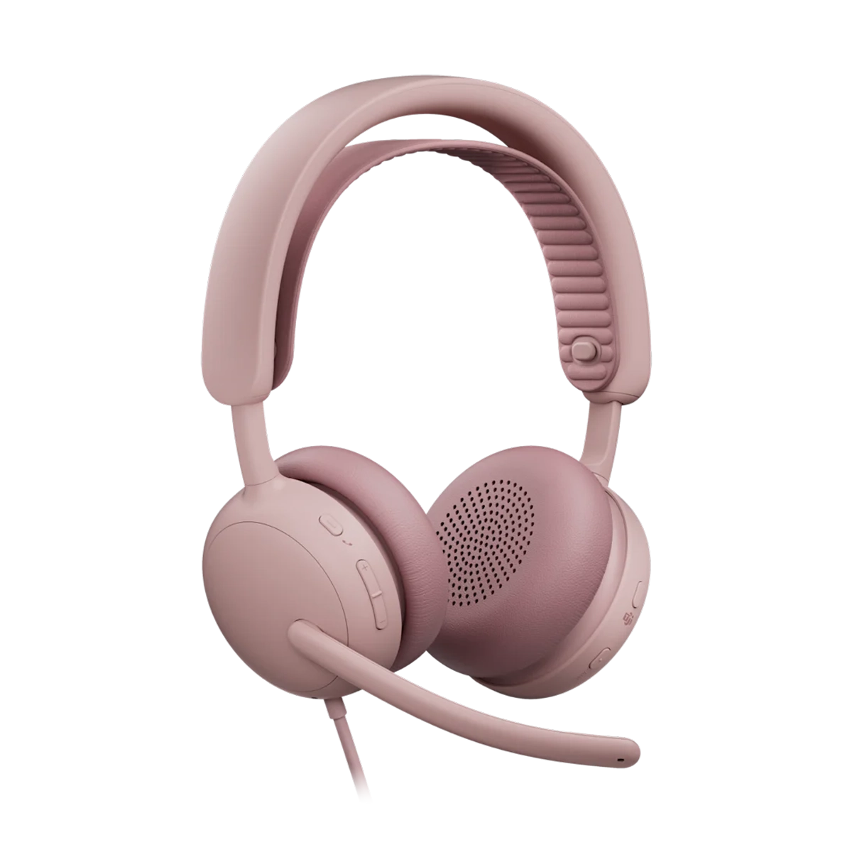 Logitech Zone Wired 2 for Business Headset. TEAMS, Rose Headset Produkt Bild 4