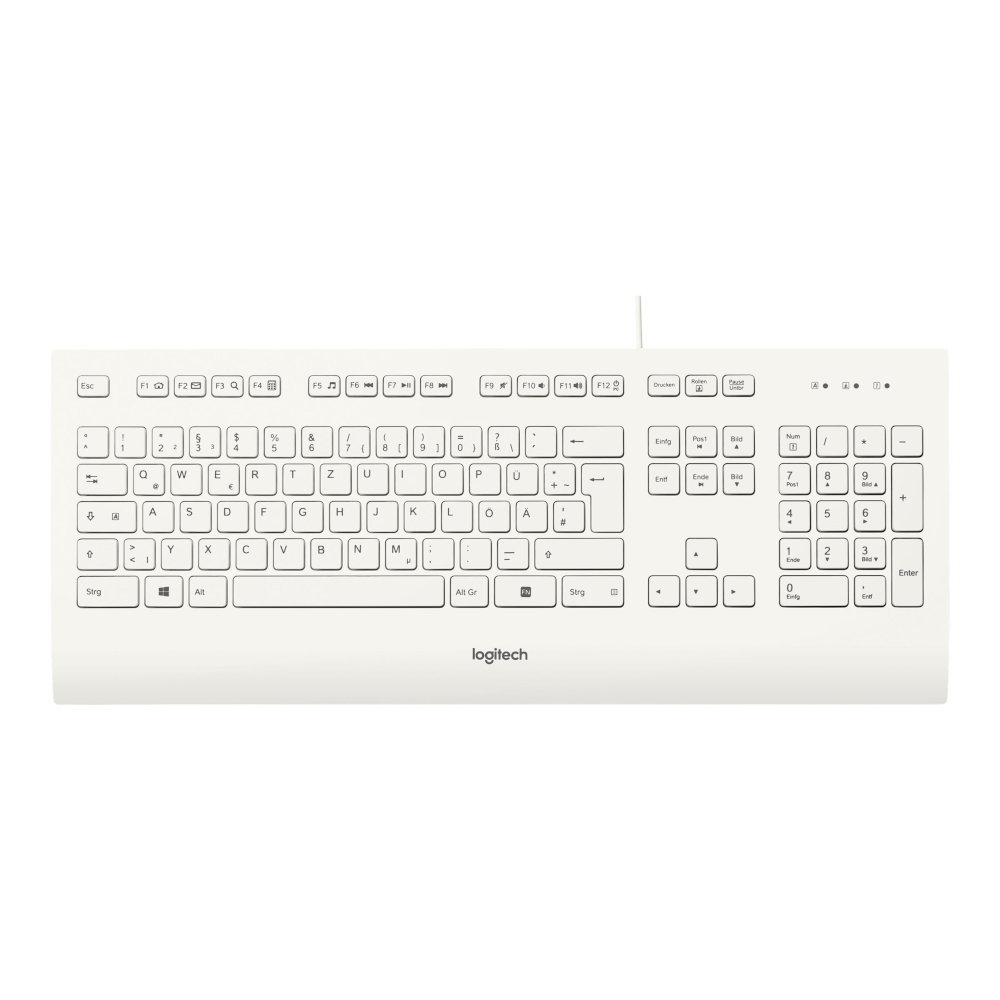 Logitech K280e, Kabelgebundene USB-Tastatur, weiß