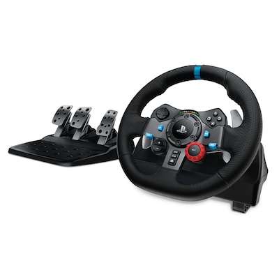 Logitech G29 Driving Force für PS5, PS4, PS3 und PC B-Ware - Rennlenkrad mit Pedalen und ForceFeedback