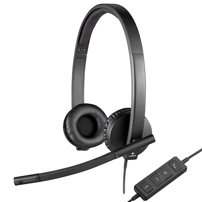 Logitech H570E, USB Stereo Headset, Kabelgebunden USB-A-Anschluss, Geräuschunterdrückung, MS Teams zertifiziert