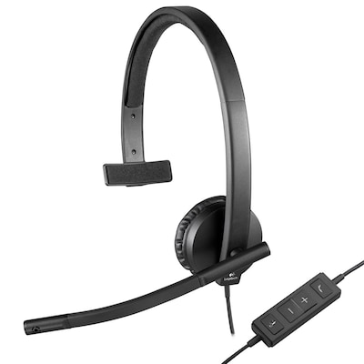 Logitech H570E, USB Mono Headset, Kabelgebunden USB-A-Anschluss, Geräuschunterdrückung, MS Teams zertifiziert