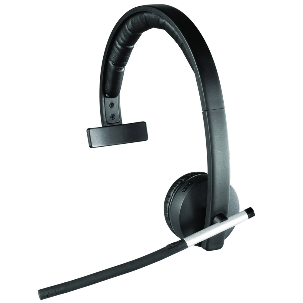 Logitech Wireless Headset Mono H820e, komfortables, stylishes und intuitives Headset, DECT-Verbindung, Ladestation