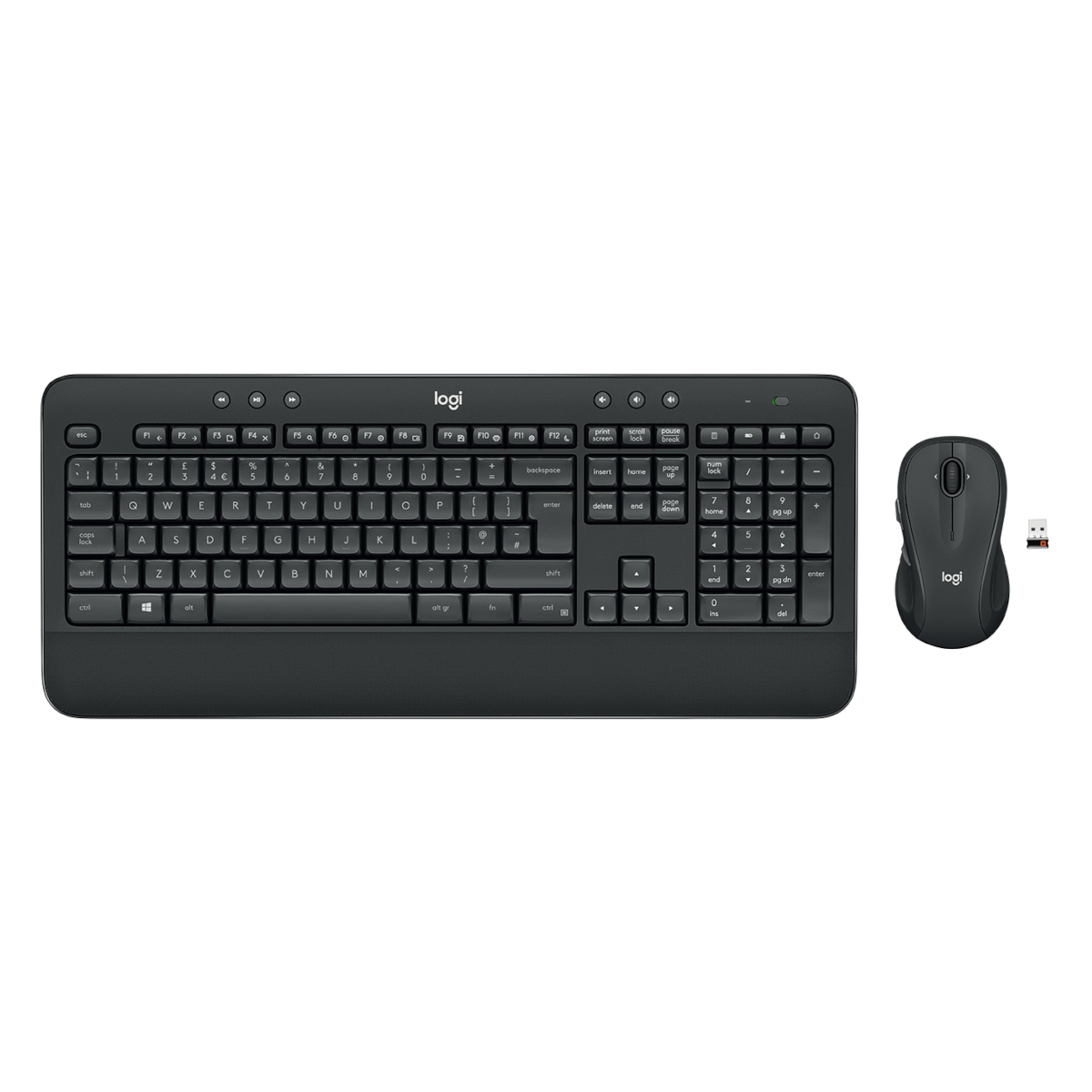 Logitech MK545 Advanced, US-Layout, B-Ware Kabelloses Tastatur-Maus-Set, USB-Empfänger
