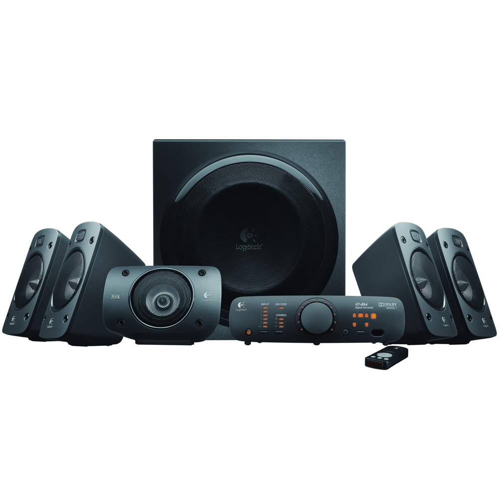Logitech Z906 5.1 Surround-Soundsystem, THX-Zertifiziert, inkl. kabelloser Fernbedienung