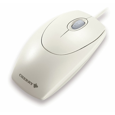 Cherry WheelMouse optical M-5400 kabelgebunden, hellgrau, USB, PS/2-Adapter
