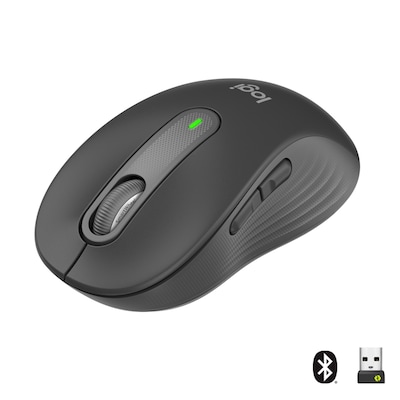 Logitech Signature M650 Medium, kabellose Maus, Bluetoot B-Ware Logi Bolt-kompatibel, Siltent Touch, Smartwheel, USB-Emp...