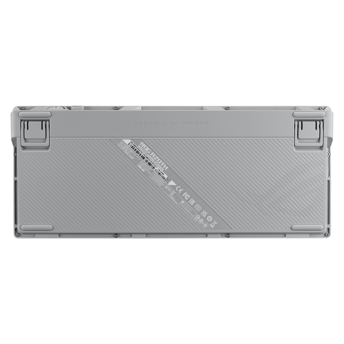 ASUS ROG Azoth White RGB Gaming Tastatur mit 75% Layout - kabellose RGB Gaming Tastatur im Layout 75% mit Bluetooth und einem OLED Display zum ablesen Tastaturen Produkt Bild 4