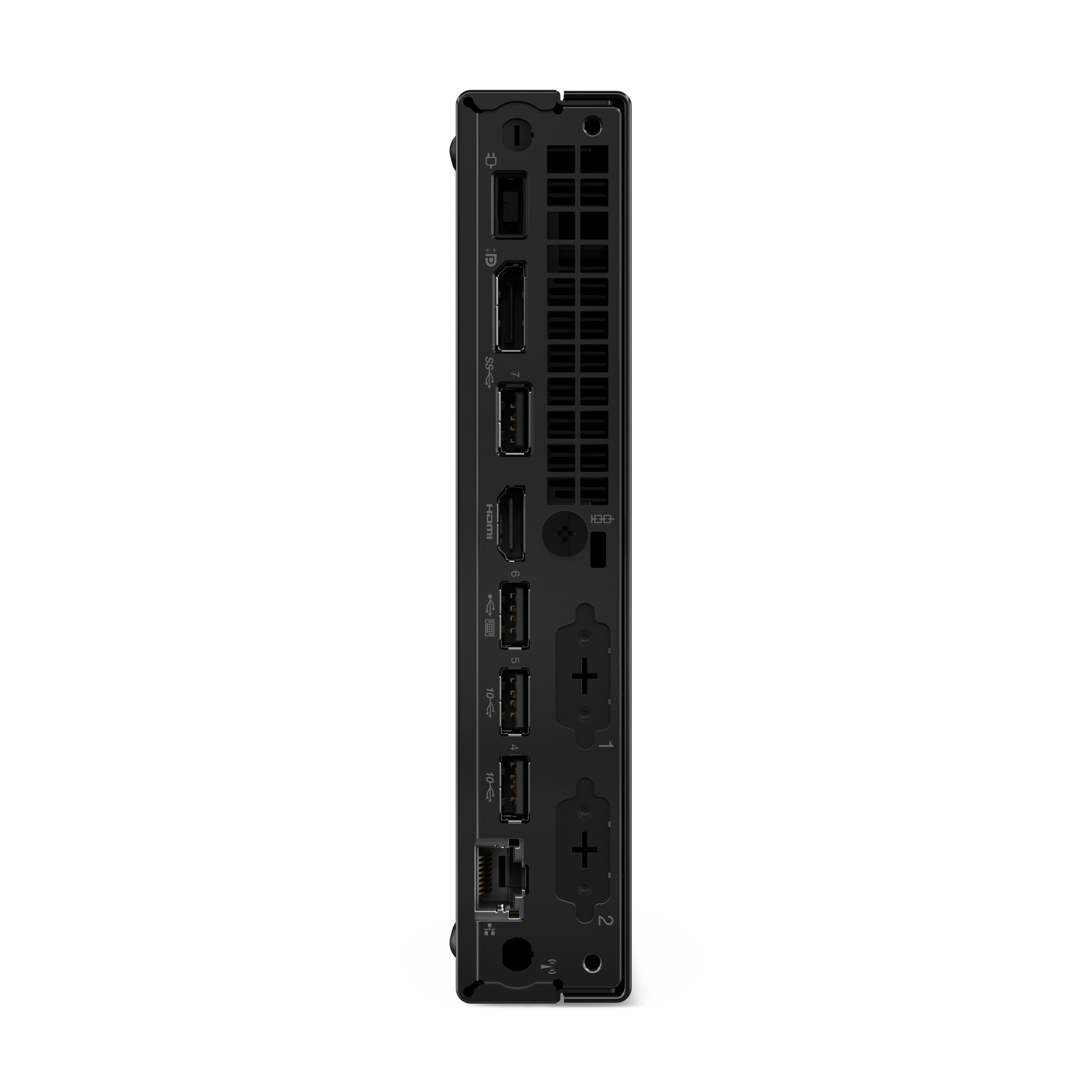Lenovo thinkcentre m70q tiny 12td008ege zadnji priključki hdmi displayport lan usb
