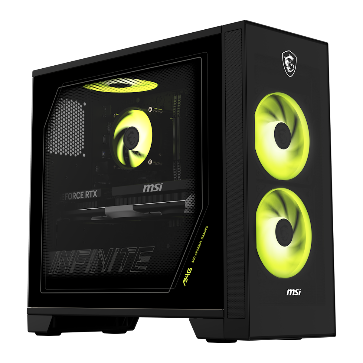 MSI Infinite S AI 2NVM5-006AT Desktop PC Intel Core Ultra 5 225F, 16GB DDR5 RAM, 1TB M.2 SSD, GeForce RTX 5060 Ti, Windows 11 Home