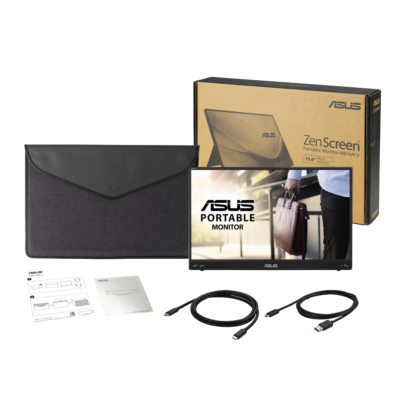 ASUS ZenScreen MB16ACV Mobiler Monitor - IPS, Full-HD, USB-C Displays Produkt Bild 5