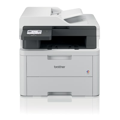 Brother MFC-L3740CDWE FarbLaser-Multifunktionsdrucker Kompaktes 4-in-1 Farb-LED Multifunktionsgerät mit WLAN/LAN, ADF un...