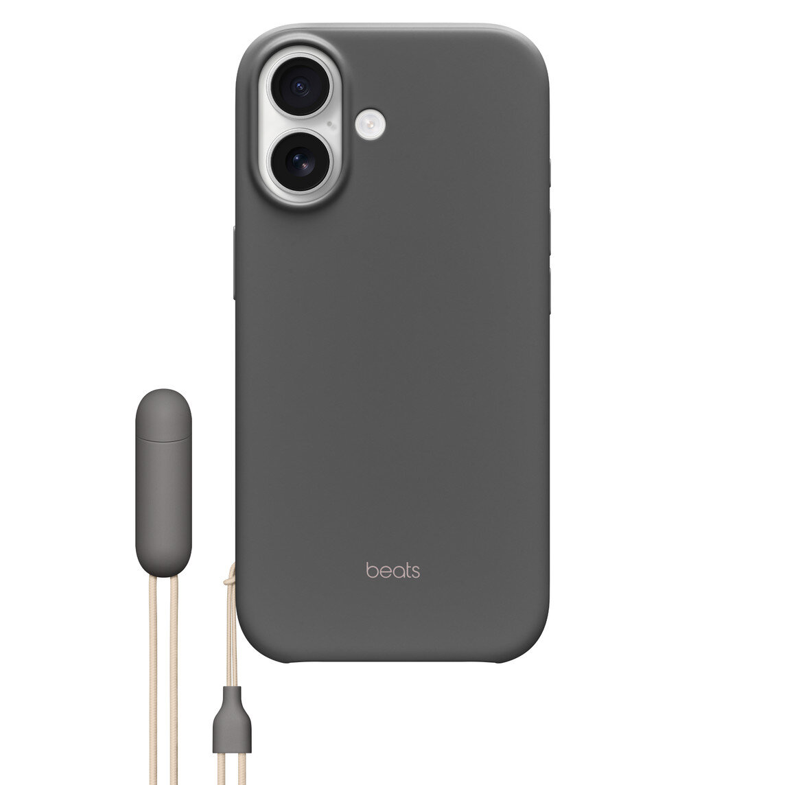 Apple Beats Kickstand Case iPhone 17 mit MagSafe und Kamerasteuerung granitgrau