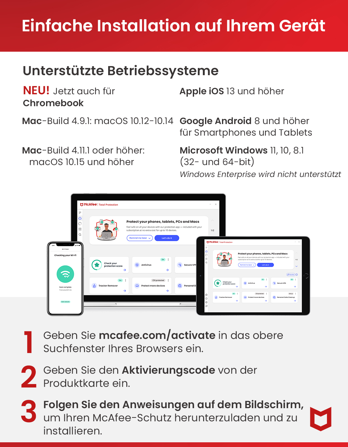 McAfee Total Protection [1 Gerät - 1 Jahr] Software-Download Produkt Bild 6