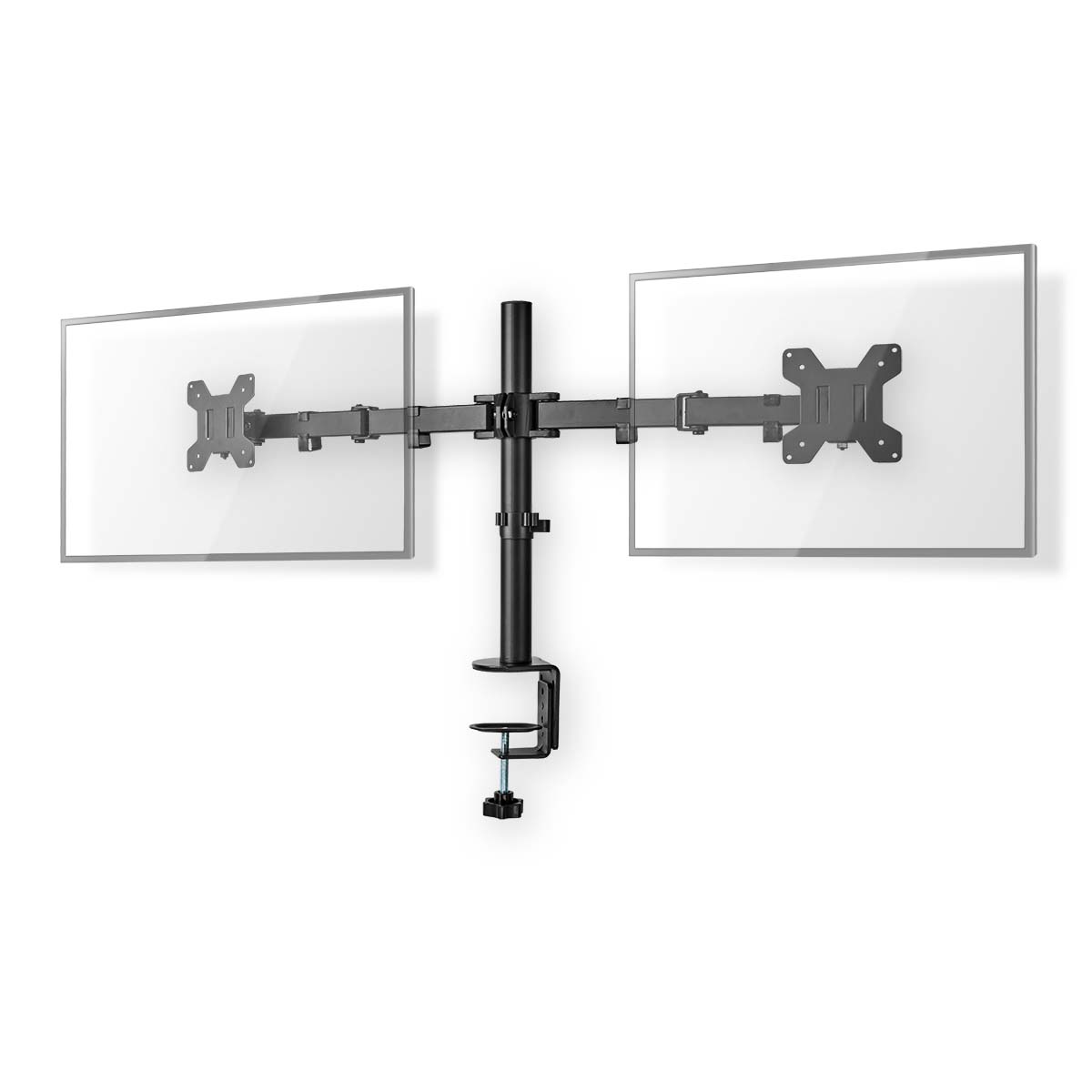 Nedis Schreibtisch Monitorhalterung - 2 Bildschirme 15 - 32 " | 75x75 / 100x100 | Vollbeweglich