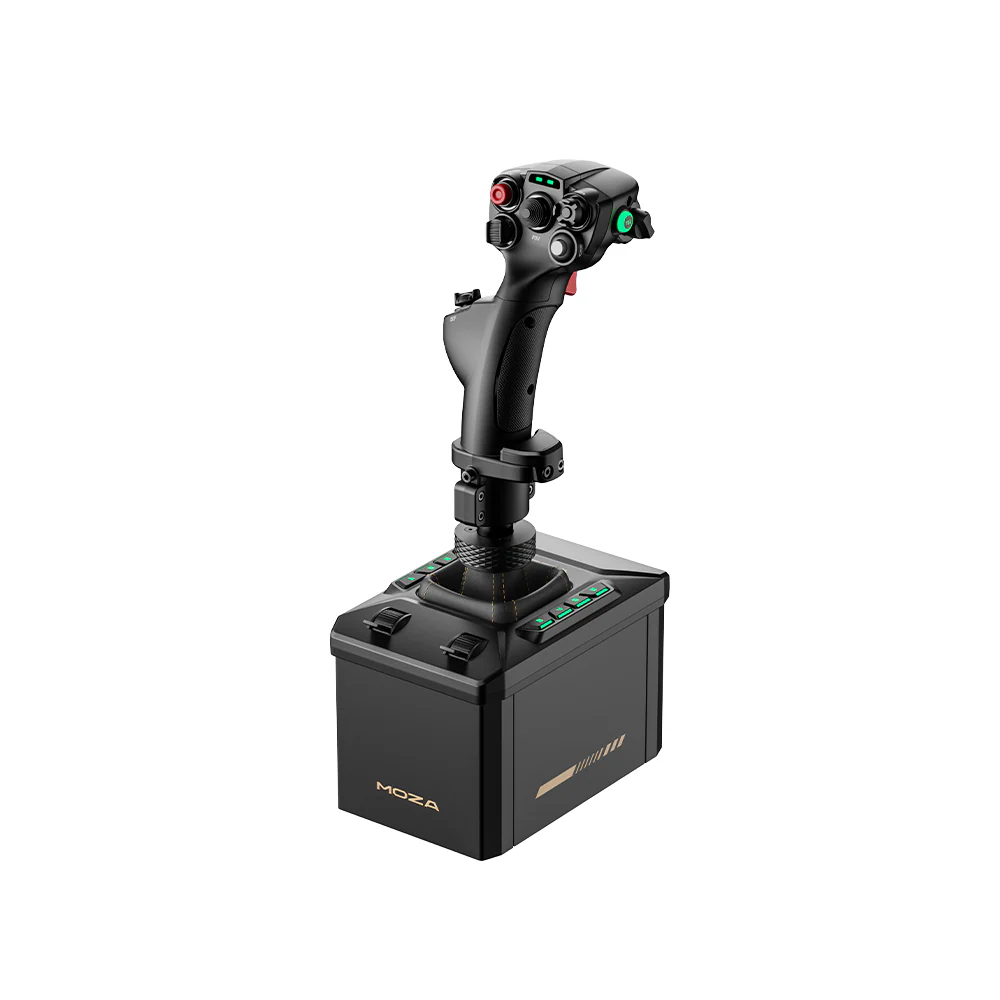 MOZA Racing MOZA AB6 Flug Simulator Joystick bestehend aus der AB6 Basis und dem MHG Flightstick