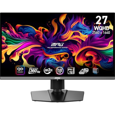 MSI MPG 271QRXDE QD-OLED Gaming Monitor - 360 Hz, 0,03ms GTG MSI OLED Care 2.0, HDMI 2.1 mit 48Gbps Bandbreite, 120Hz , ...