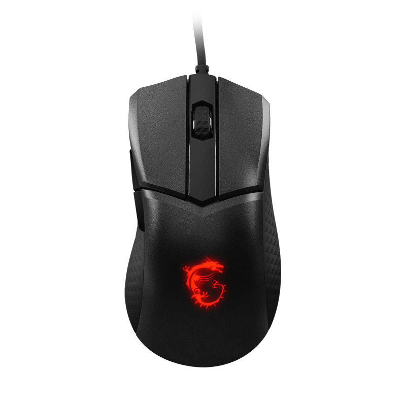 MSI Clutch GM31 Gaming Maus leichte Gaming Maus mit 12.000 dpi und RGB-Beleuchtung