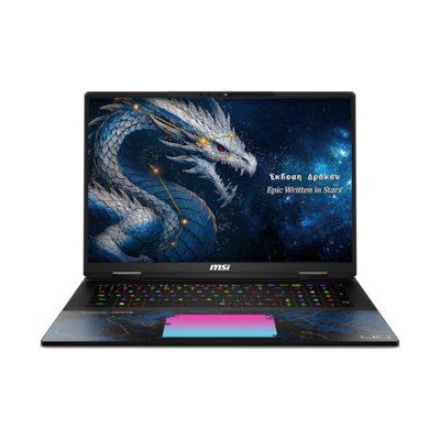 MSI Titan 18 HX Dragon Edition Draco Epic A2WJ-1444Y - 18" UHD+ MiniLED 120Hz Display, Intel Core Ultra 9 290HX, 64GB DDR5 RAM, 4TB SSD, NVIDIA GeForc