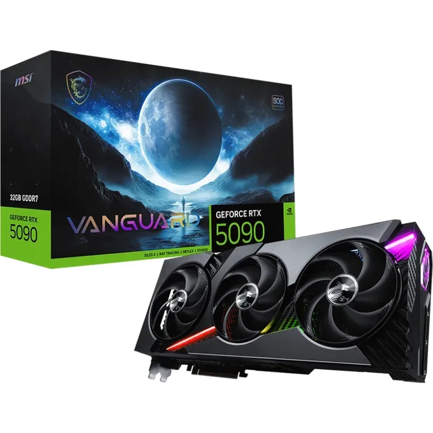 MSI GeForce RTX 5090 32G VANGUARD SOC - 32GB GDDR7, HDMI, 3x DP