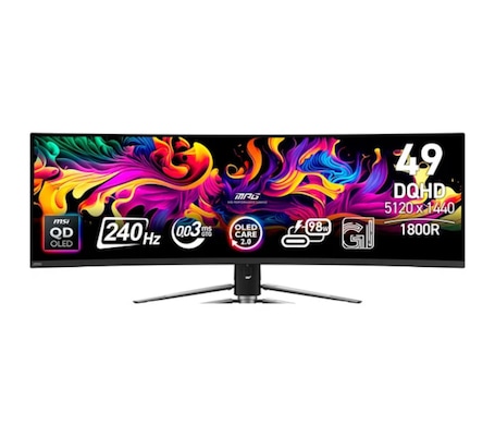 MSI MPG 491CQPXDE QD-OLED Gaming Monitor